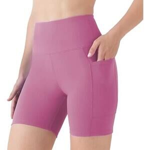 UNACOO Womens Biker/Yoga Shorts, Tummy Control, High Waisted, M